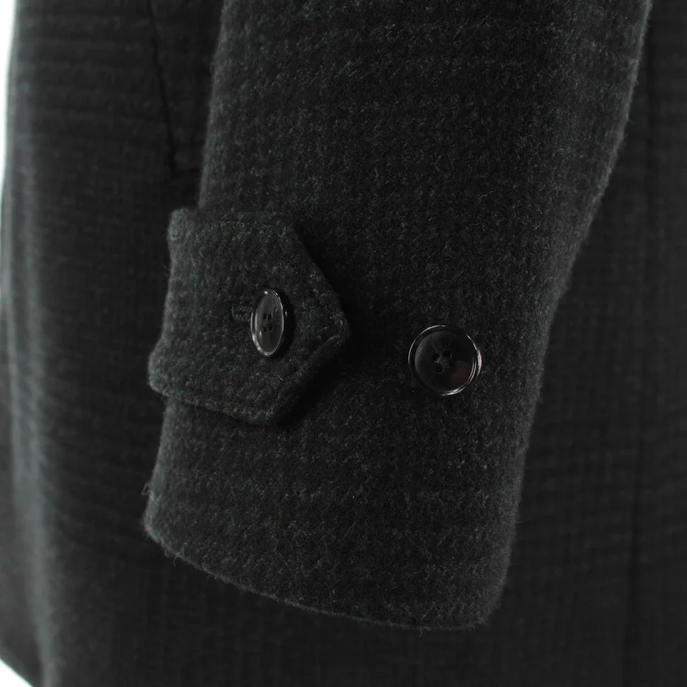 Atelier Munro NWT Wool Blend Car Coat w Removable Insert 54 (44 US) Green Plaid - Picture 4 of 15